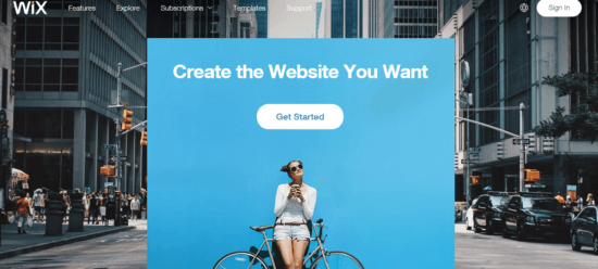 Wix - Best alternative to squarespace