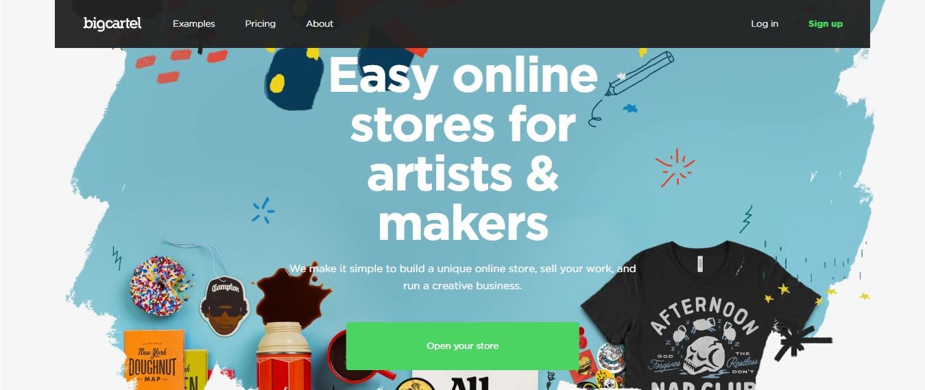 Big Cartel - Free Shopify alternatives