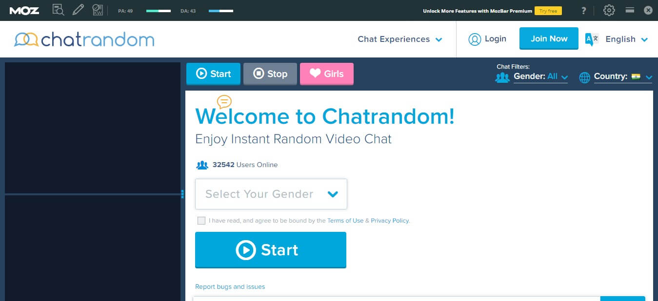 Chatroulette voice chat in online gaming