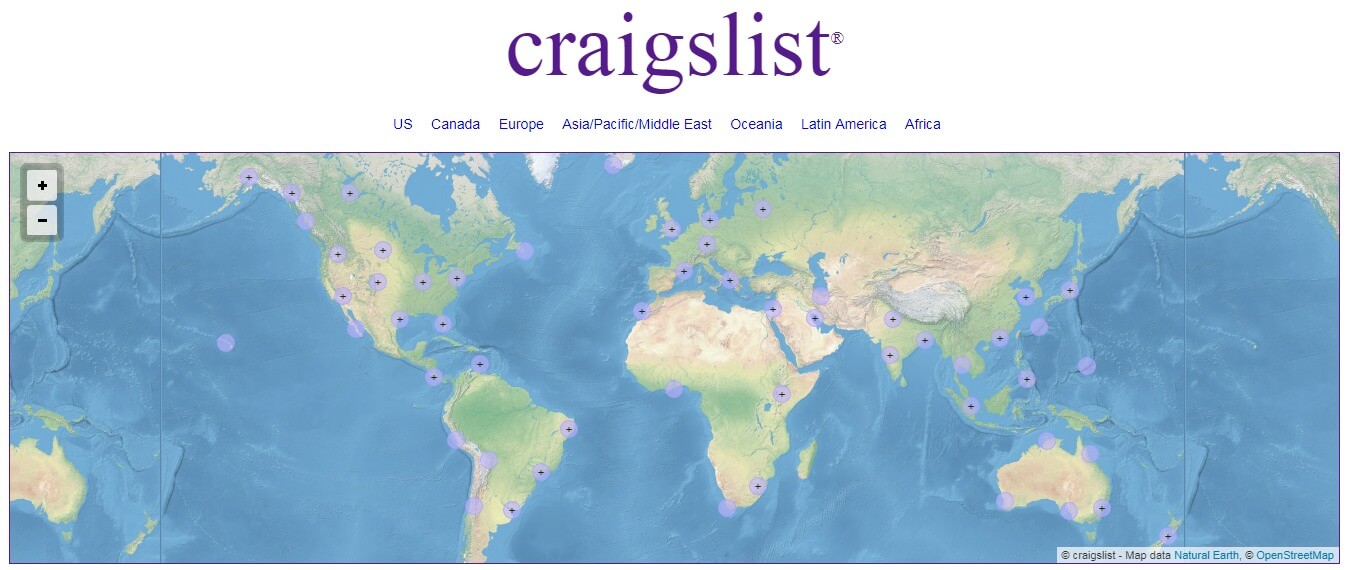 craigslist - Best alternative to gumtree