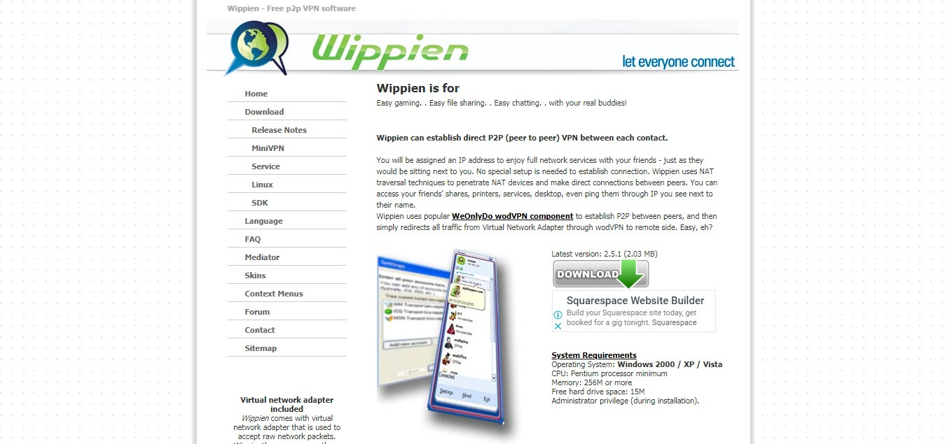 Wippien- LAN gaming network programs