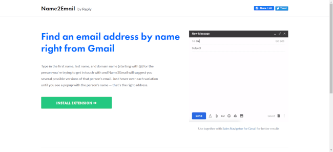 Name2Email by Reply 